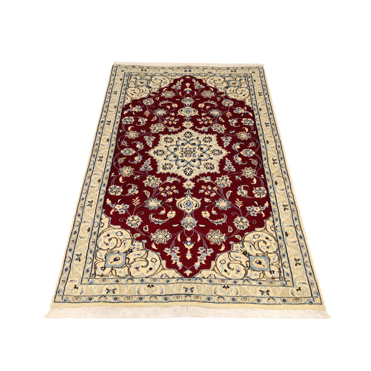 Alfombra Persa - Nain - Real - 158 x 89 cm - rojo