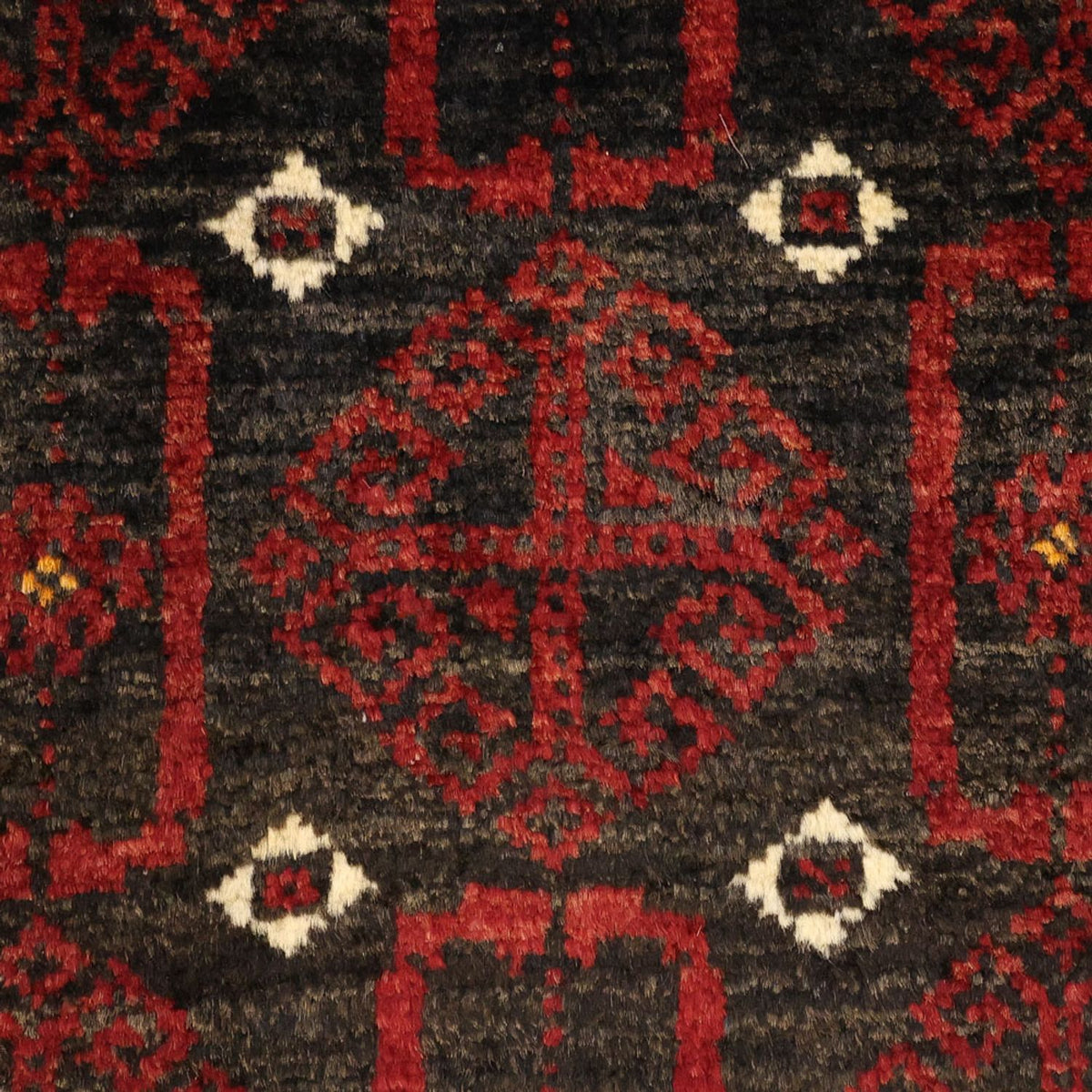 Alfombra de pasillo Alfombra Belutsch - 196 x 107 cm - rojo oscuro