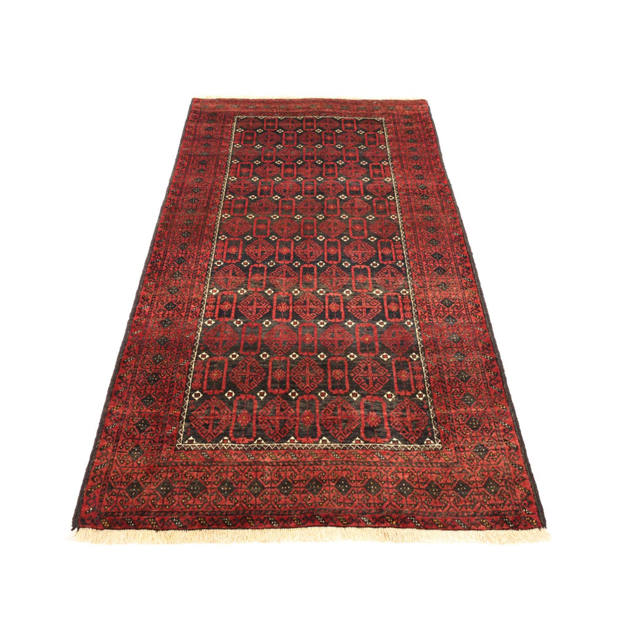 Alfombra de pasillo Alfombra Belutsch - 196 x 107 cm - rojo oscuro