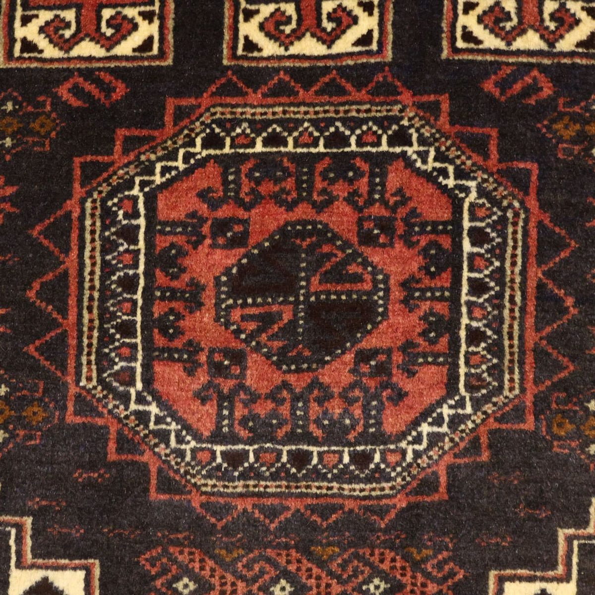 Alfombra de pasillo Alfombra Belutsch - 196 x 92 cm - rojo oscuro