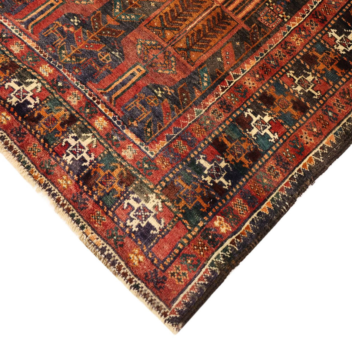 Alfombra de pasillo Alfombra Belutsch - 212 x 106 cm - rojo oscuro
