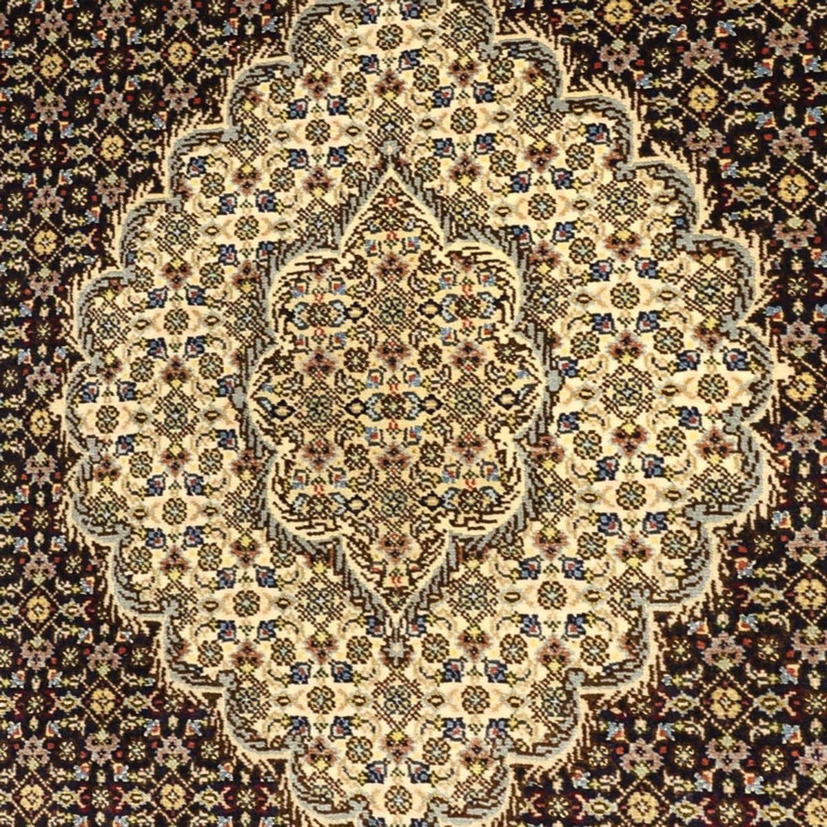 Alfombra Persa - Tabriz - Real - 146 x 102 cm - verde oscuro