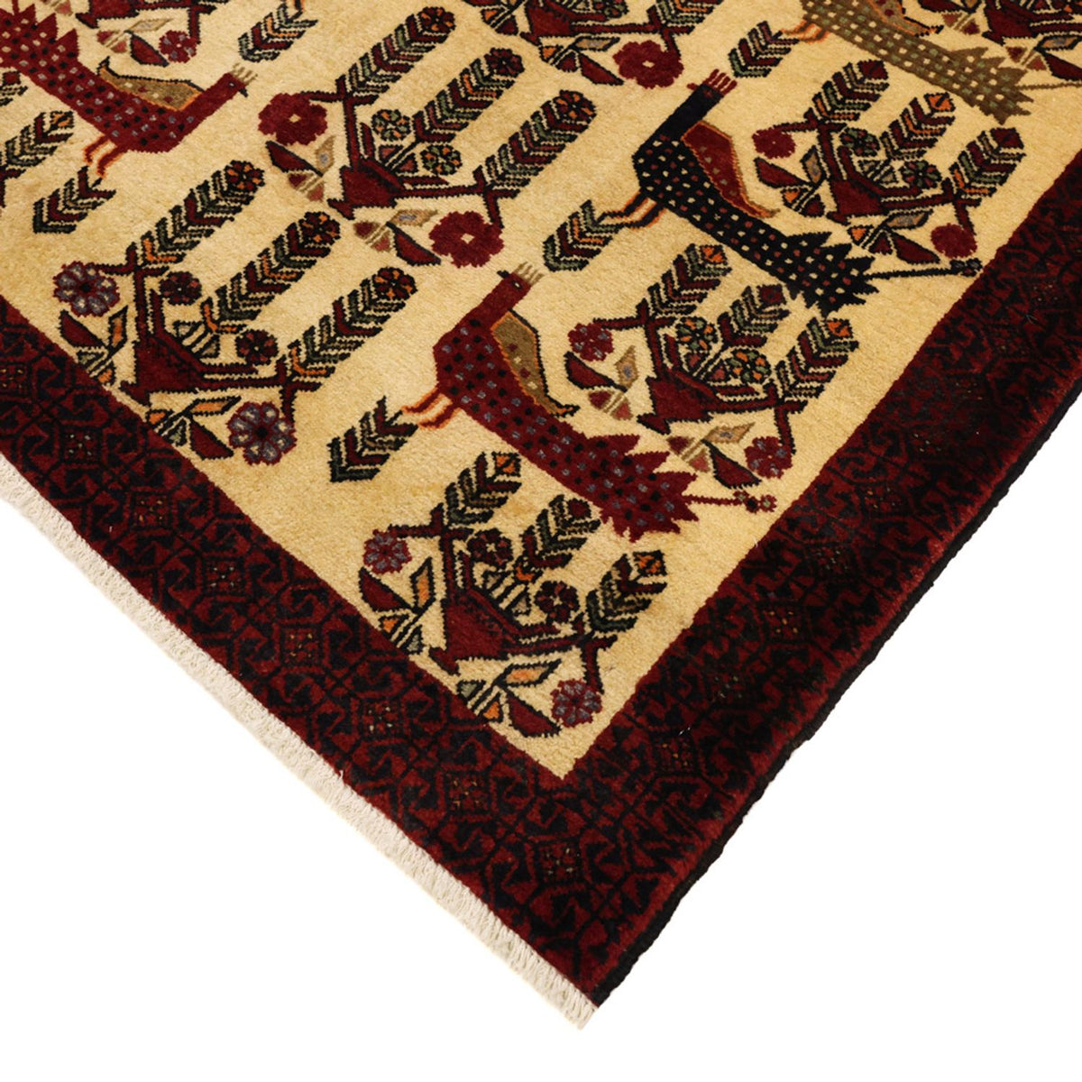 Alfombra de pasillo Alfombra Belutsch - 196 x 109 cm - beige