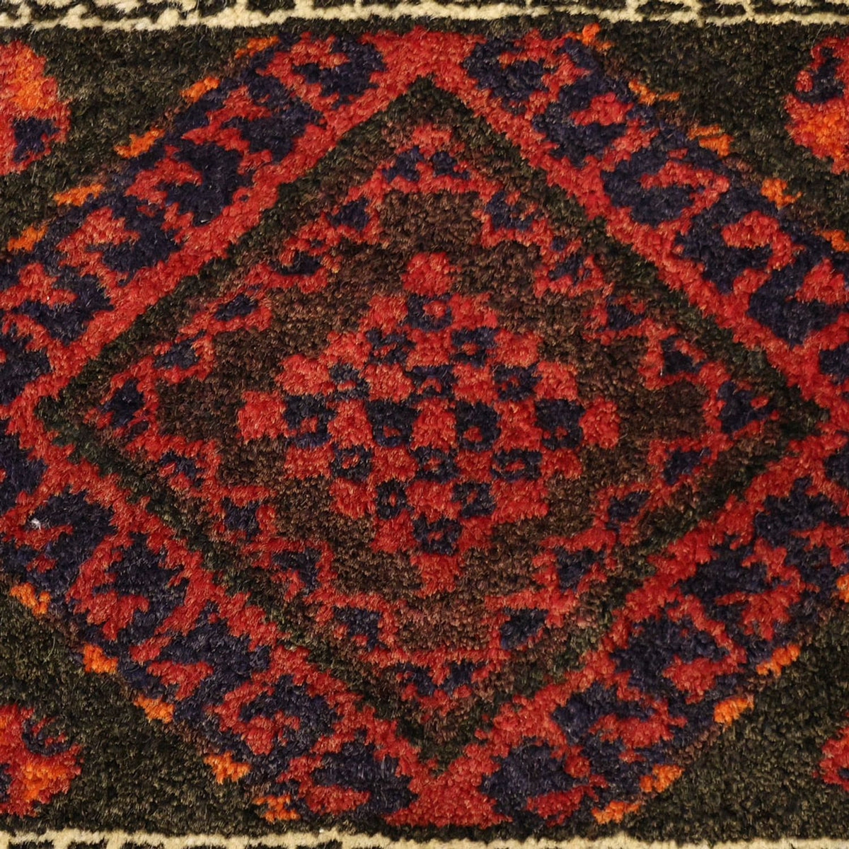 Alfombra de pasillo Alfombra Belutsch - 194 x 102 cm - rojo oscuro
