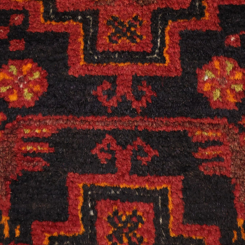 Alfombra de pasillo Alfombra Belutsch - 192 x 100 cm - rojo oscuro
