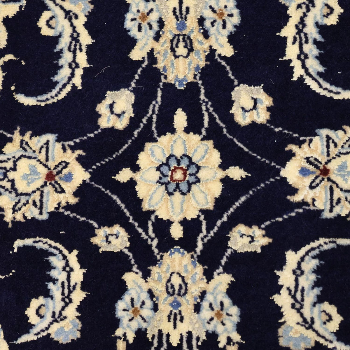 Alfombra Persa - Nain - Real - 114 x 77 cm - azul oscuro