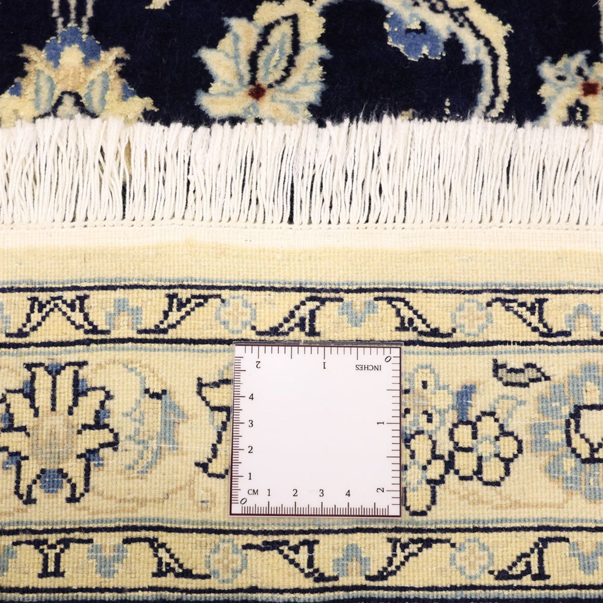 Alfombra Persa - Nain - Real - 114 x 77 cm - azul oscuro