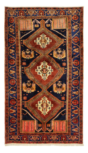 Alfombra persa - Bidjar - 293 x 174 cm - rojo oscuro