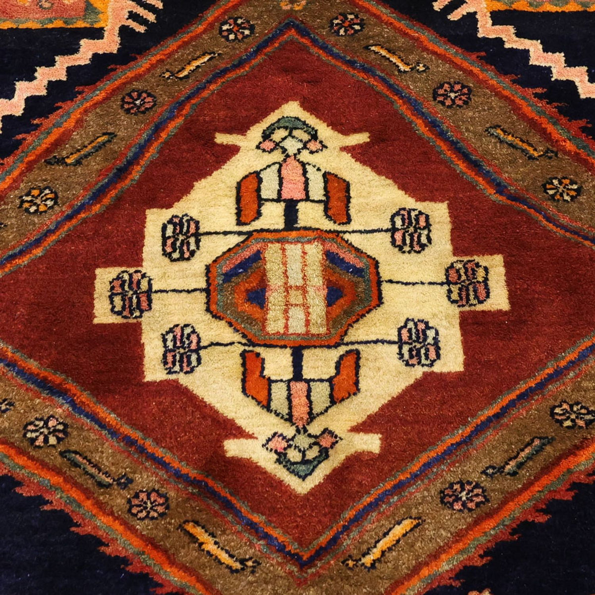 Alfombra persa - Bidjar - 293 x 174 cm - rojo oscuro