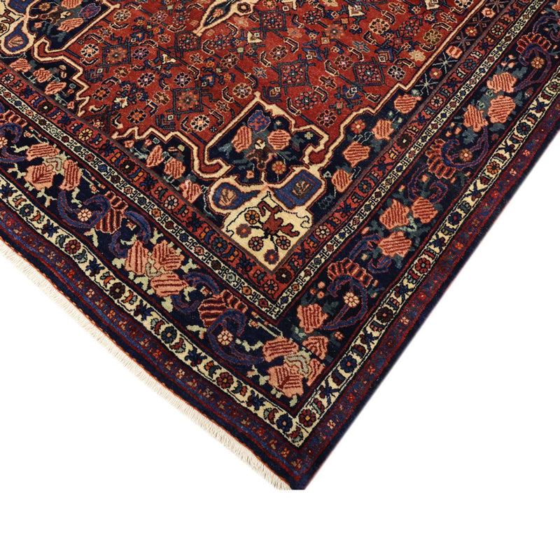 Alfombra persa - Bidjar - Real - 276 x 168 cm - rojo oscuro