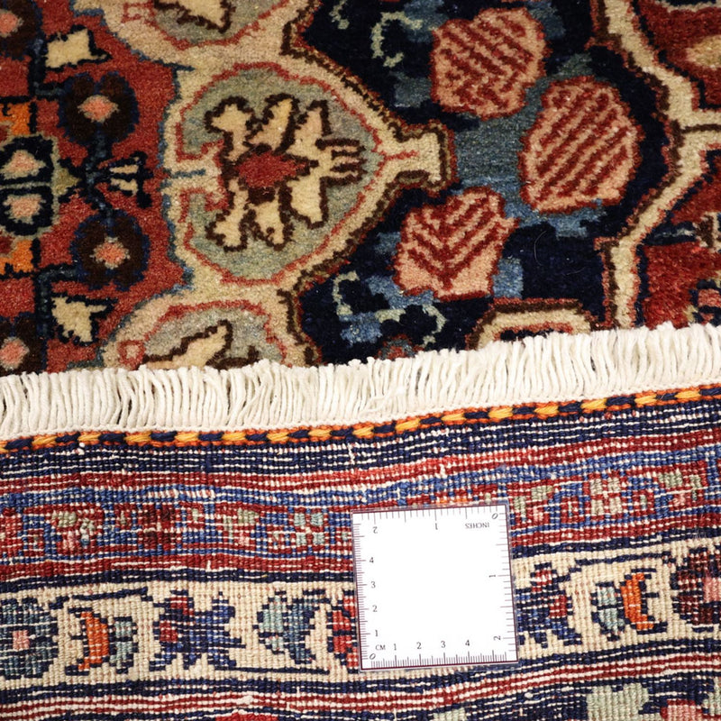 Alfombra persa - Bidjar - Real - 276 x 168 cm - rojo oscuro