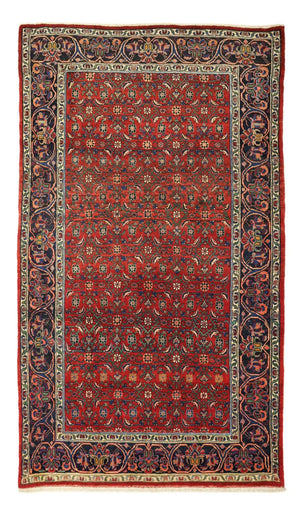 Alfombra persa - Bidjar - Real - 288 x 168 cm - rojo oscuro