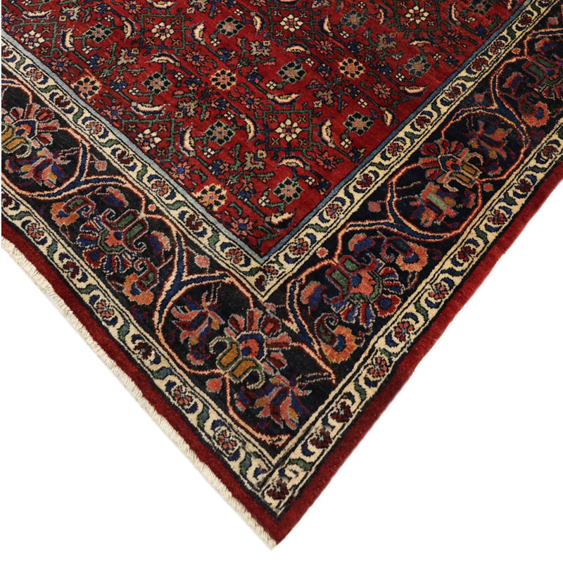 Alfombra persa - Bidjar - Real - 288 x 168 cm - rojo oscuro