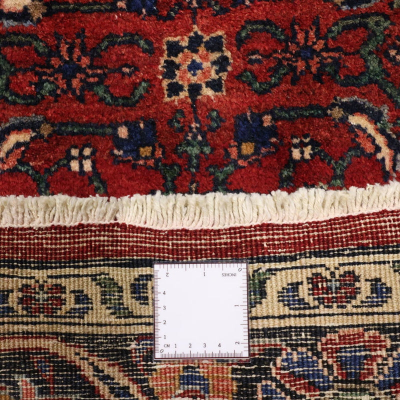 Alfombra persa - Bidjar - Real - 288 x 168 cm - rojo oscuro