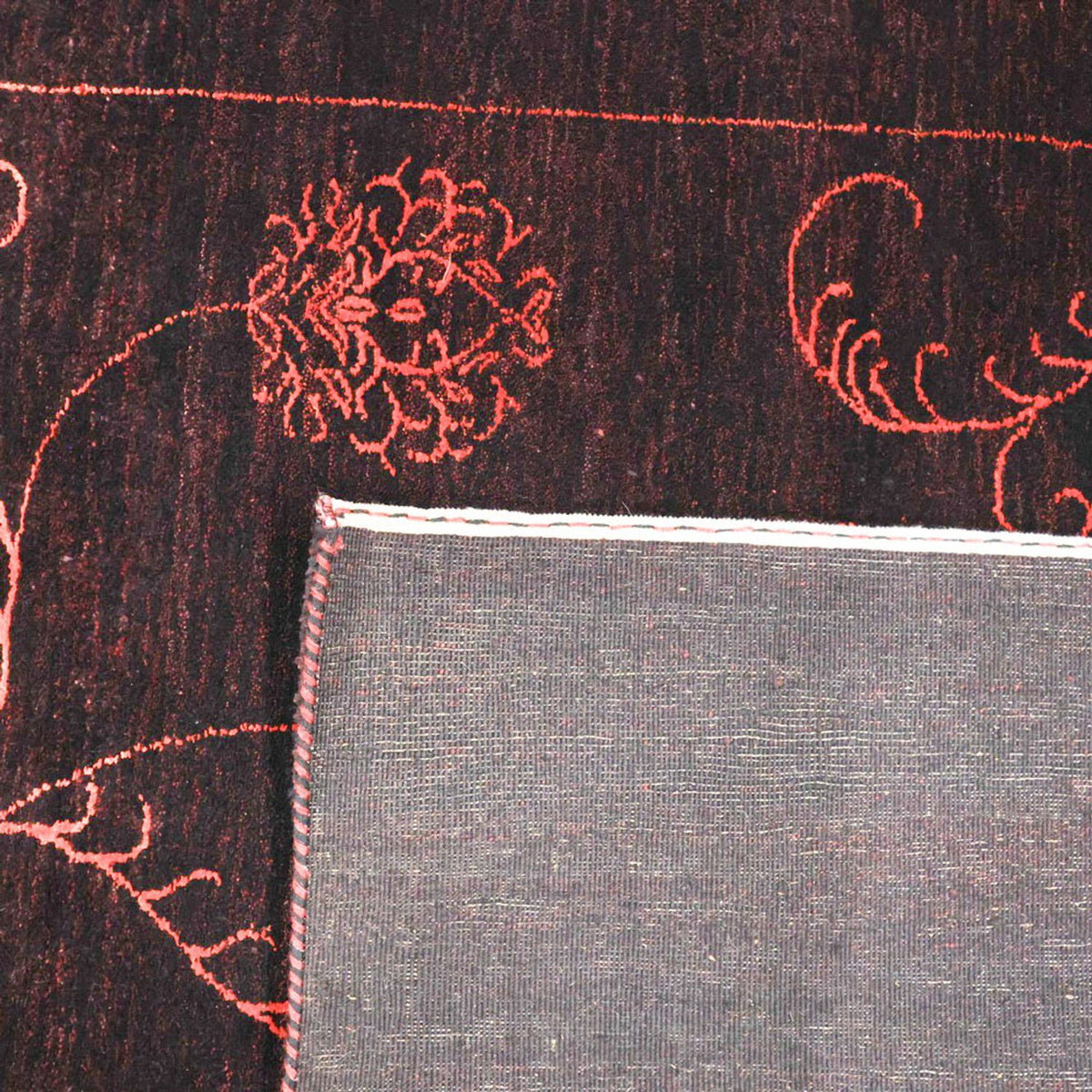 Alfombra Gabbeh - Loribaft Indus - 240 x 173 cm - azul oscuro