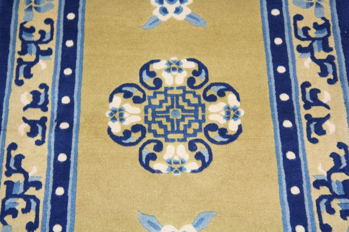 Alfombra china - 152 x 76 cm - azul