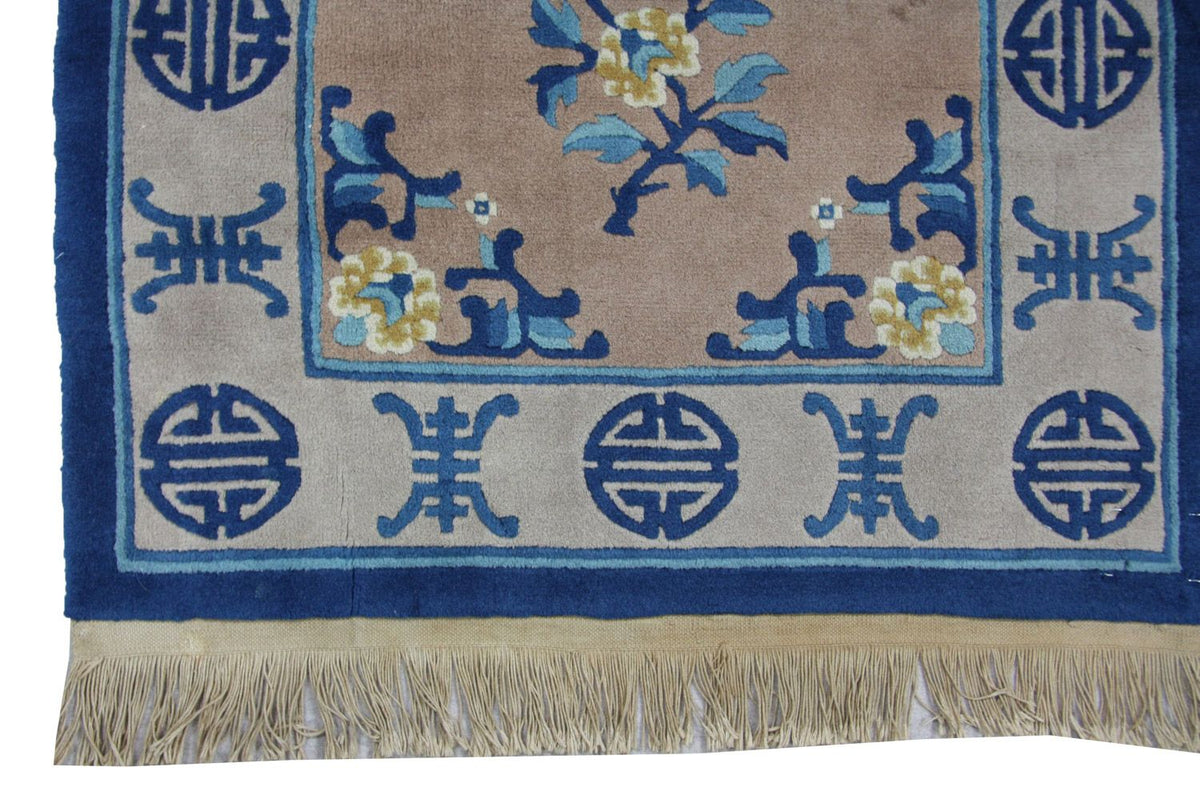 Alfombra china - 152 x 91 cm - azul