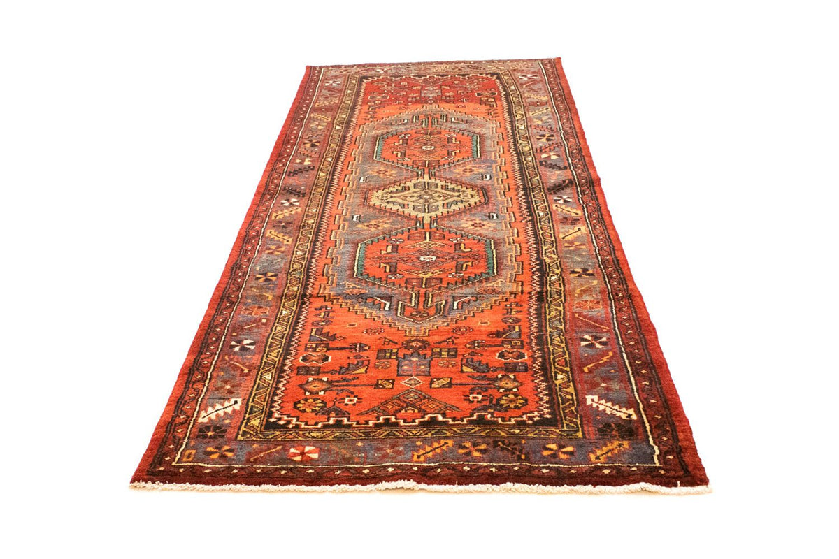 Alfombra de pasillo Alfombra persa - Nómada - 295 x 110 cm - naranja