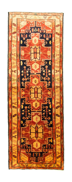 Alfombra de pasillo Alfombra persa - Nómada - 320 x 113 cm - naranja