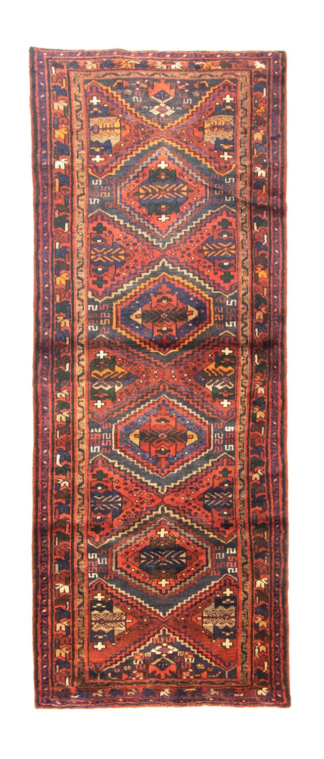 Alfombra de pasillo Alfombra persa - Nómada - 260 x 100 cm - marrón