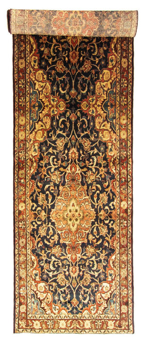 Alfombra de pasillo Alfombra persa - Nómada - 428 x 110 cm - azul