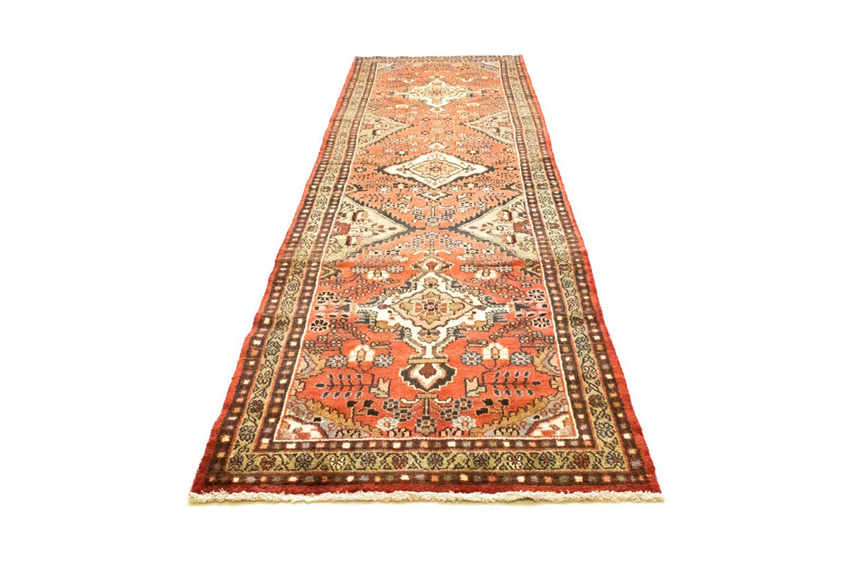 Alfombra de pasillo Alfombra persa - Nómada - 400 x 101 cm - naranja