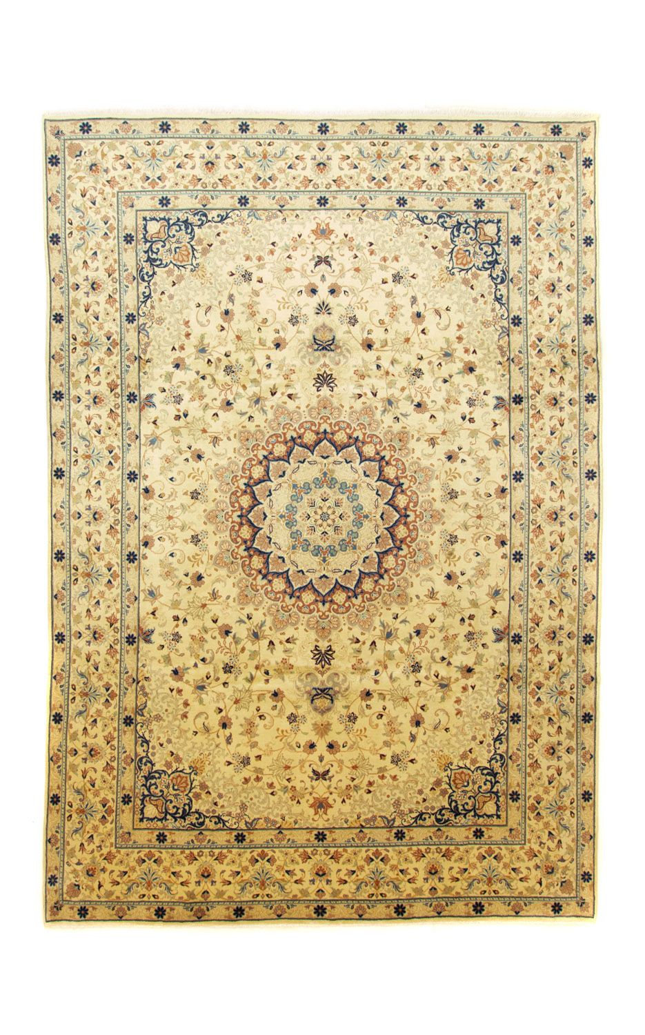 Alfombra persa - Keshan - 353 x 240 cm - beige