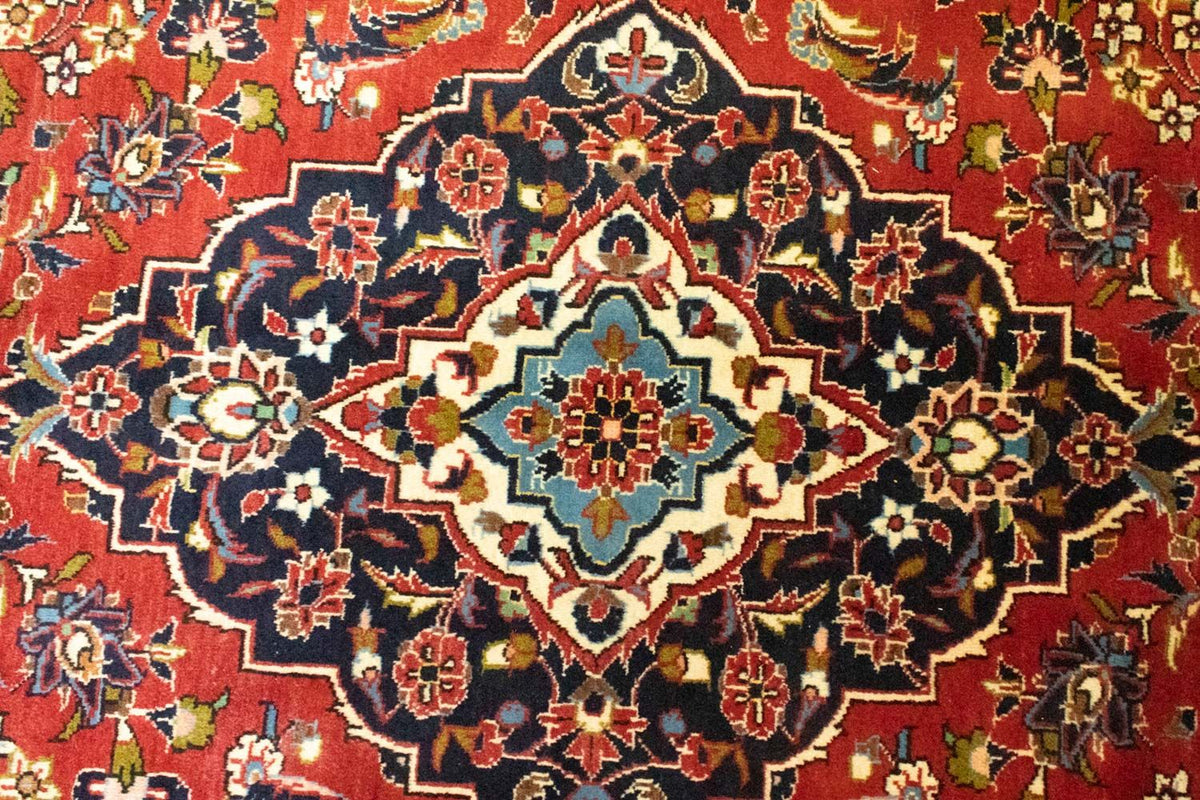 Alfombra persa - Keshan - 349 x 246 cm - naranja