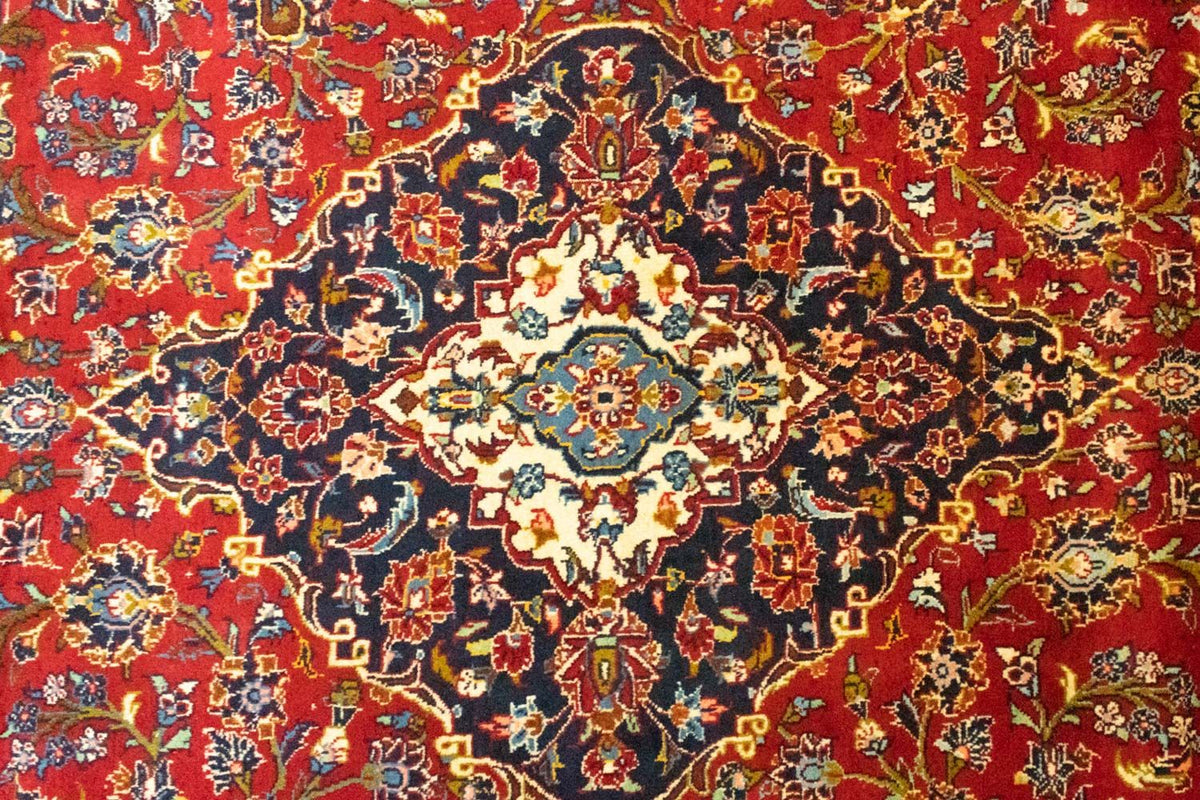 Alfombra persa - Keshan - 358 x 255 cm - rojo