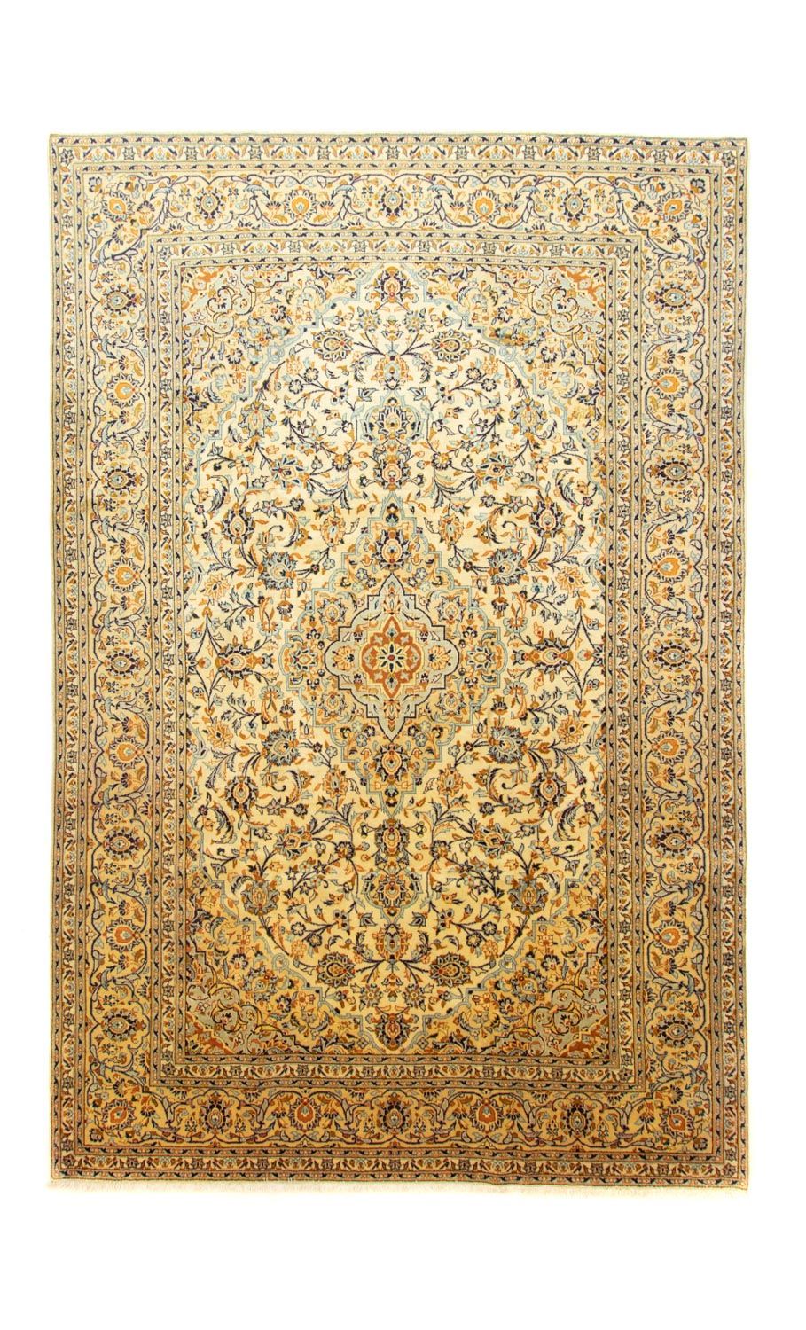Alfombra persa - Keshan - 369 x 246 cm - beige