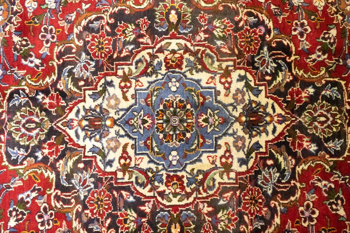 Alfombra persa - Keshan - 420 x 291 cm - rojo