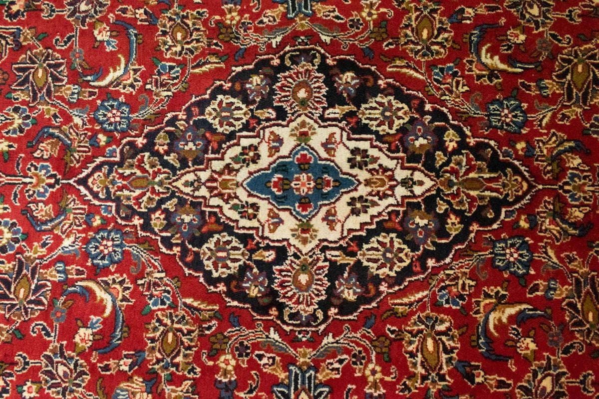 Alfombra persa - Keshan - 311 x 200 cm - rojo