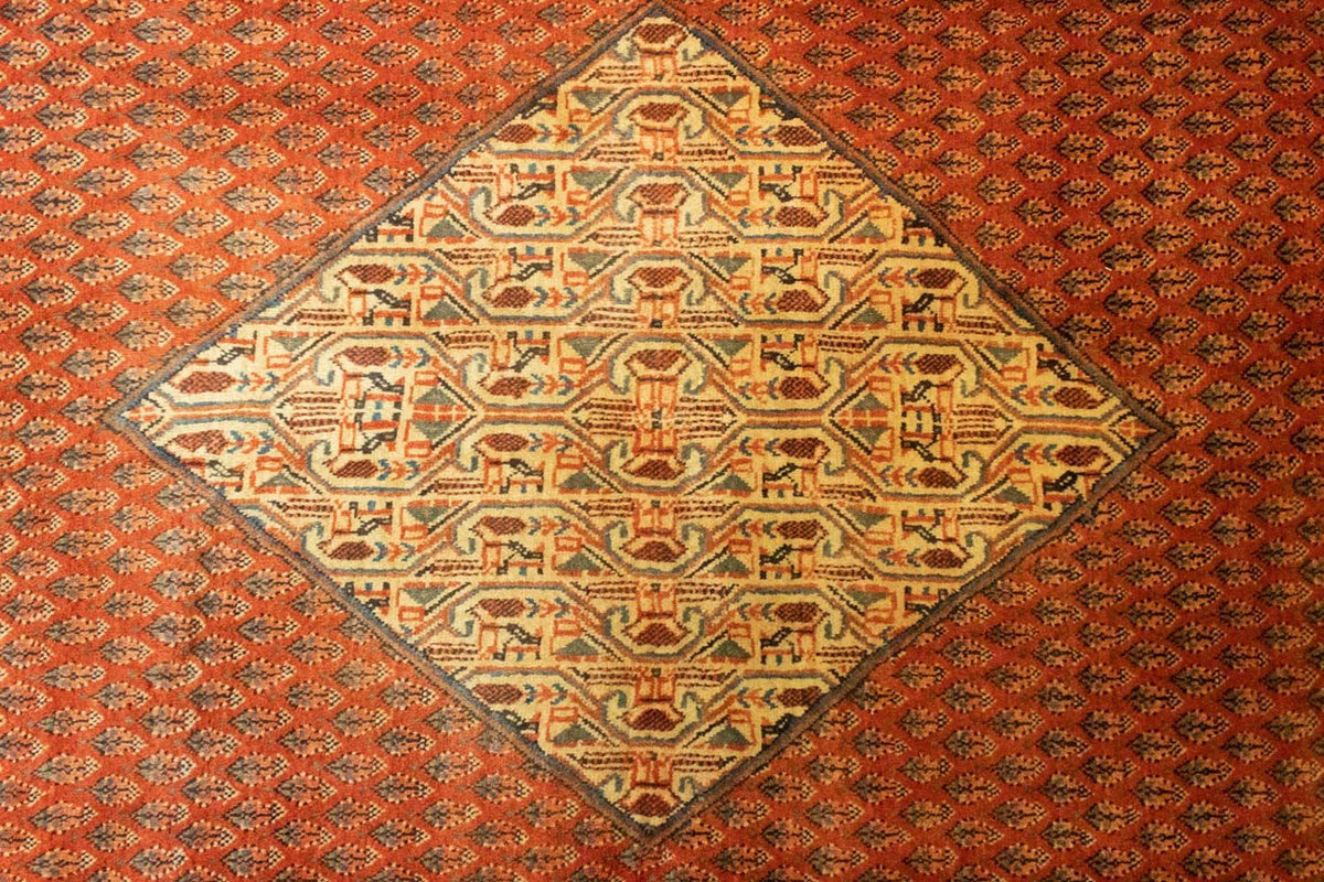 Alfombra persa - Mir - 300 x 206 cm - naranja