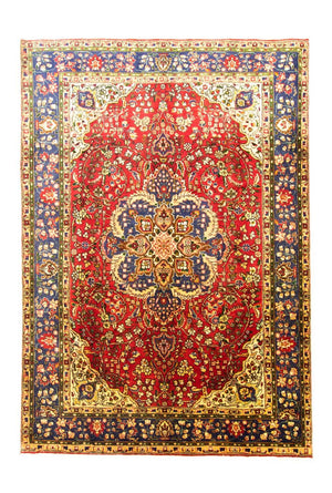 Alfombra persa - Tabriz - 302 x 212 cm - rojo