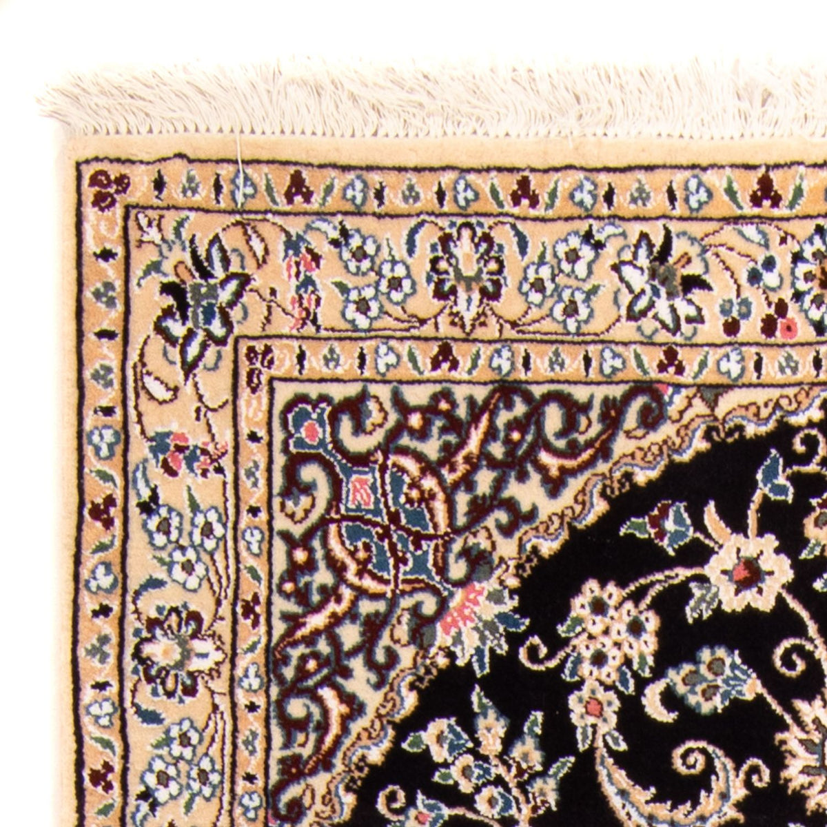 Alfombra Persa - Nain - Real - 156 x 98 cm - azul oscuro