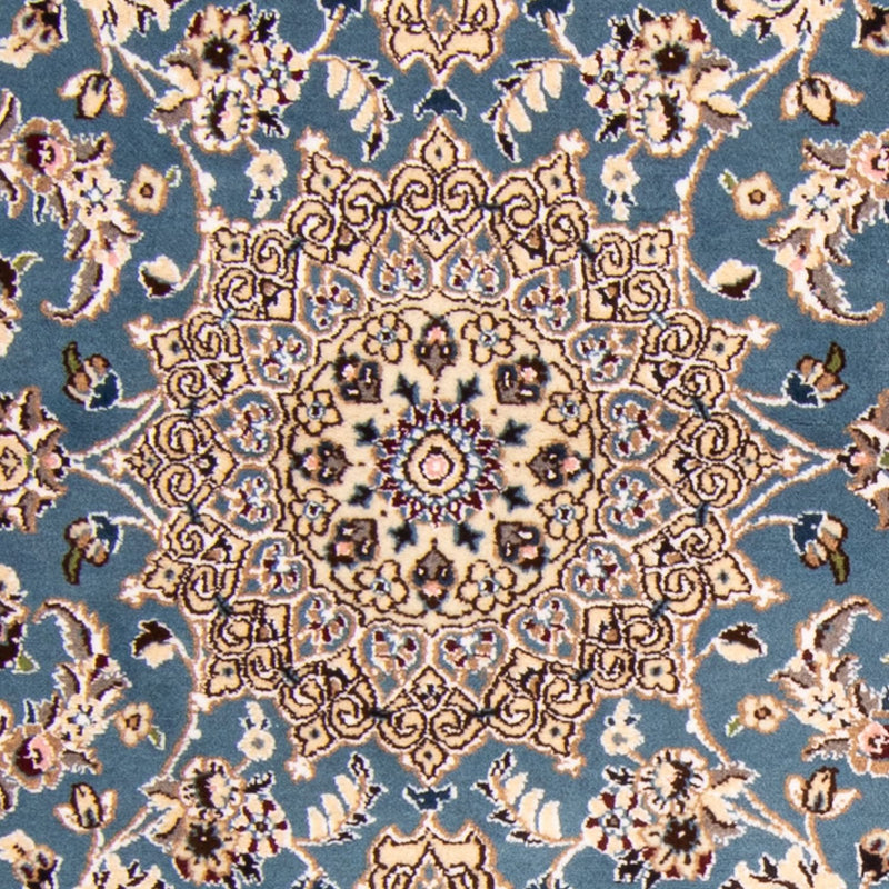 Alfombra Persa - Nain - Real - 148 x 98 cm - azul oscuro