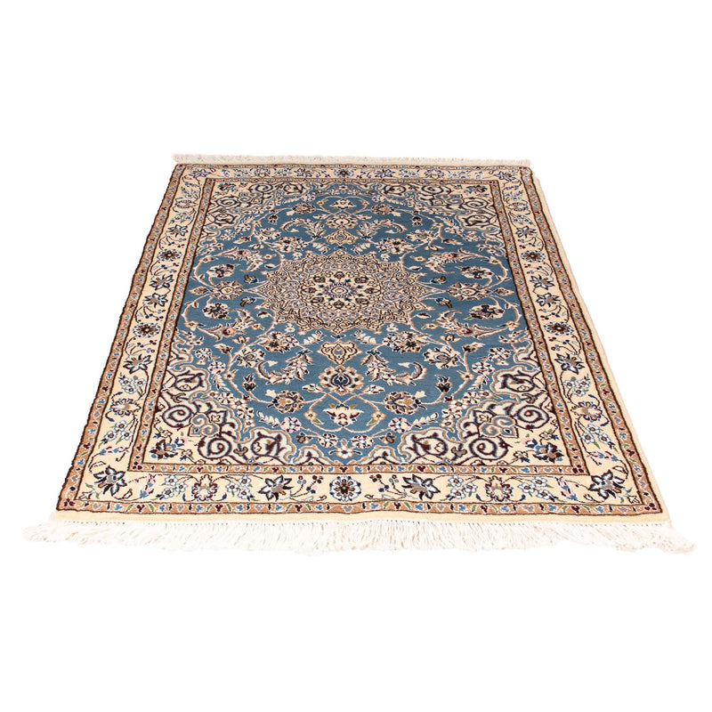 Alfombra Persa - Nain - Real - 148 x 98 cm - azul oscuro