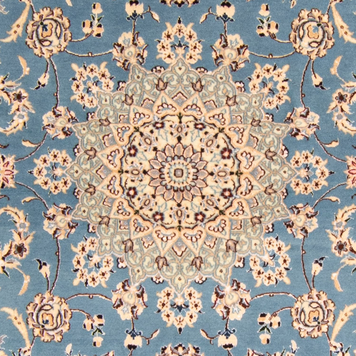 Alfombra Persa - Nain - Prima - 178 x 120 cm - azul claro