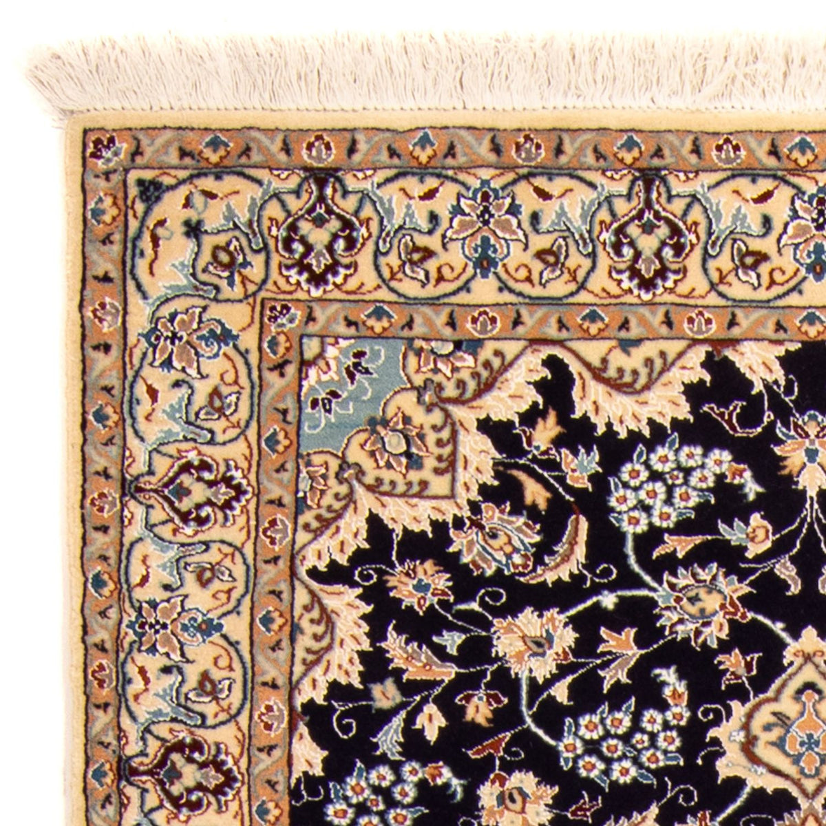 Alfombra Persa - Nain - Prima - 142 x 97 cm - azul oscuro