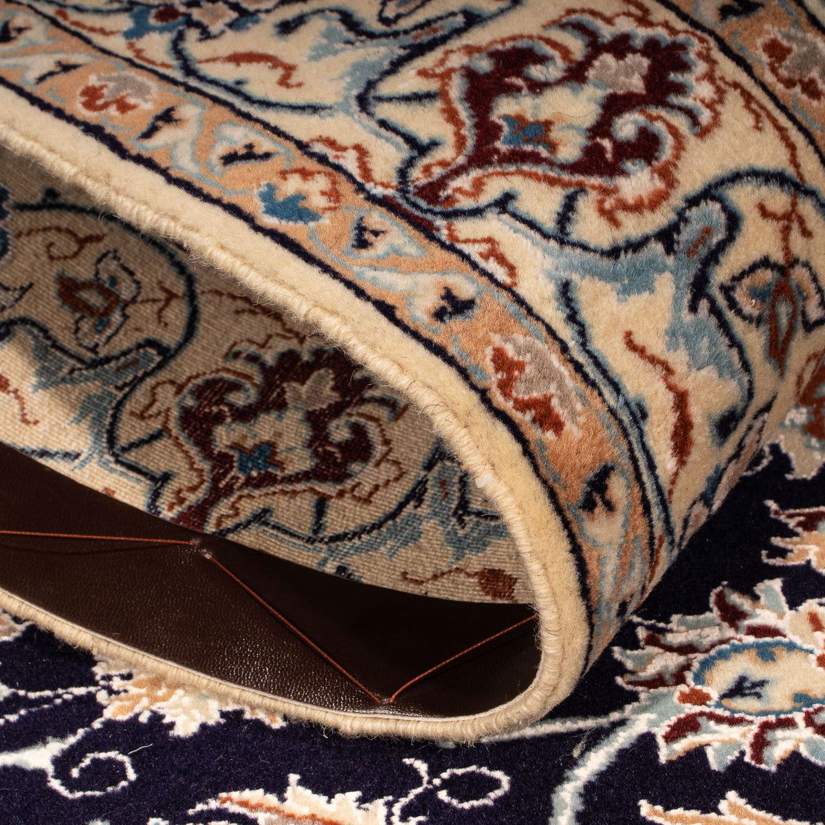 Alfombra Persa - Nain - Prima - 142 x 97 cm - azul oscuro