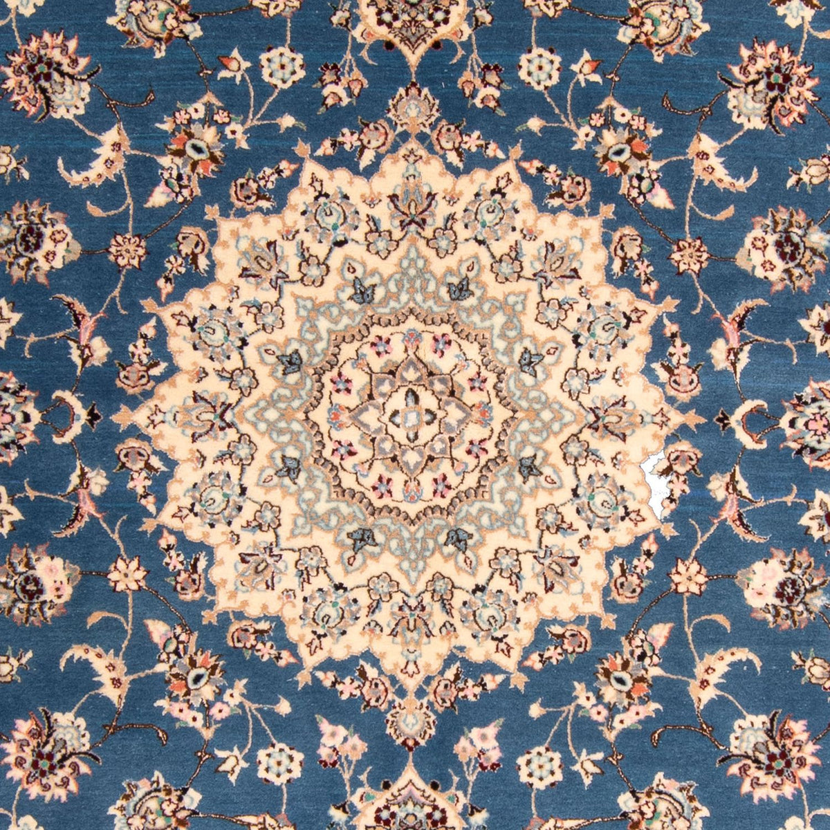 Alfombra Persa - Nain - Prima - 233 x 155 cm - azul oscuro
