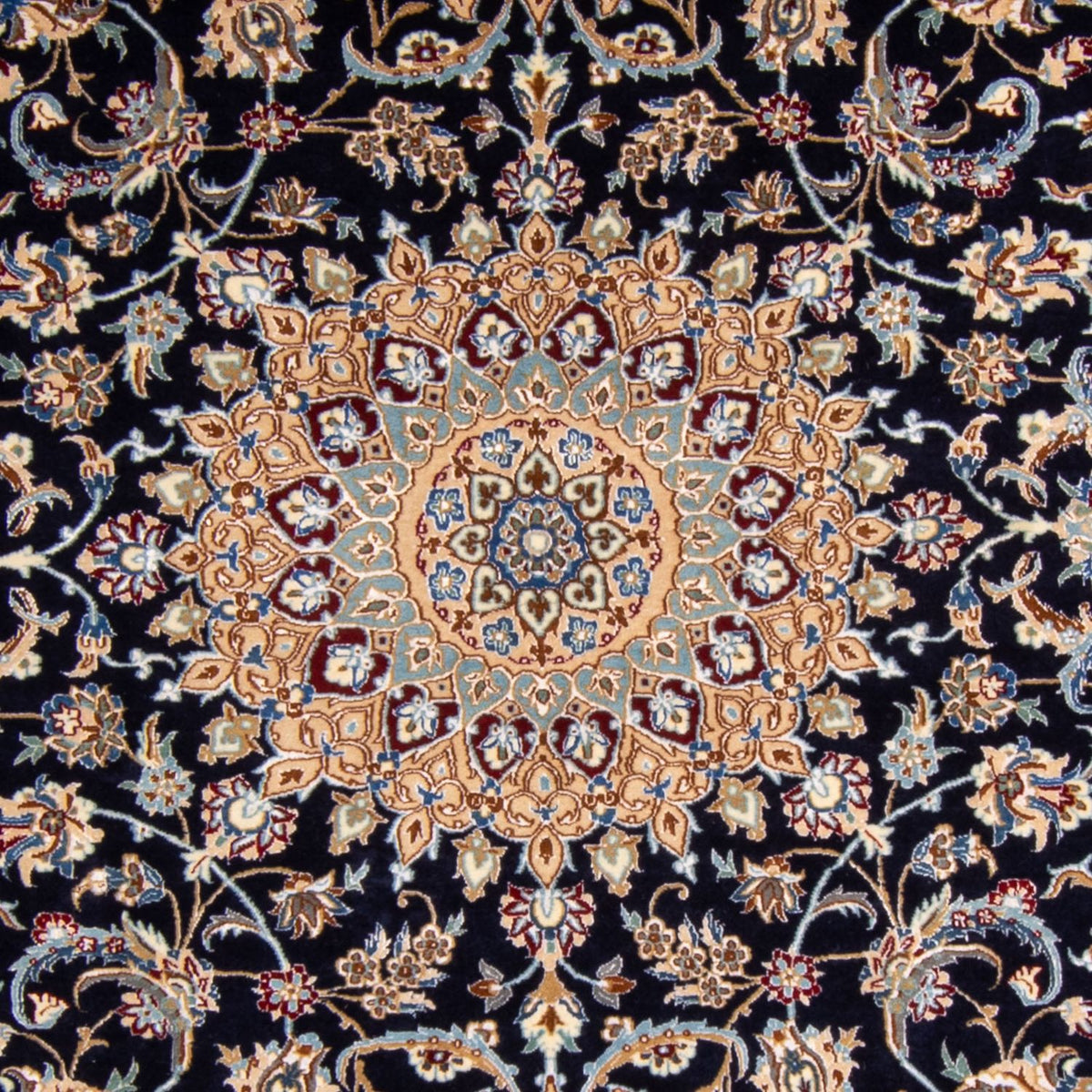 Alfombra Persa - Nain - Prima - 205 x 128 cm - azul oscuro