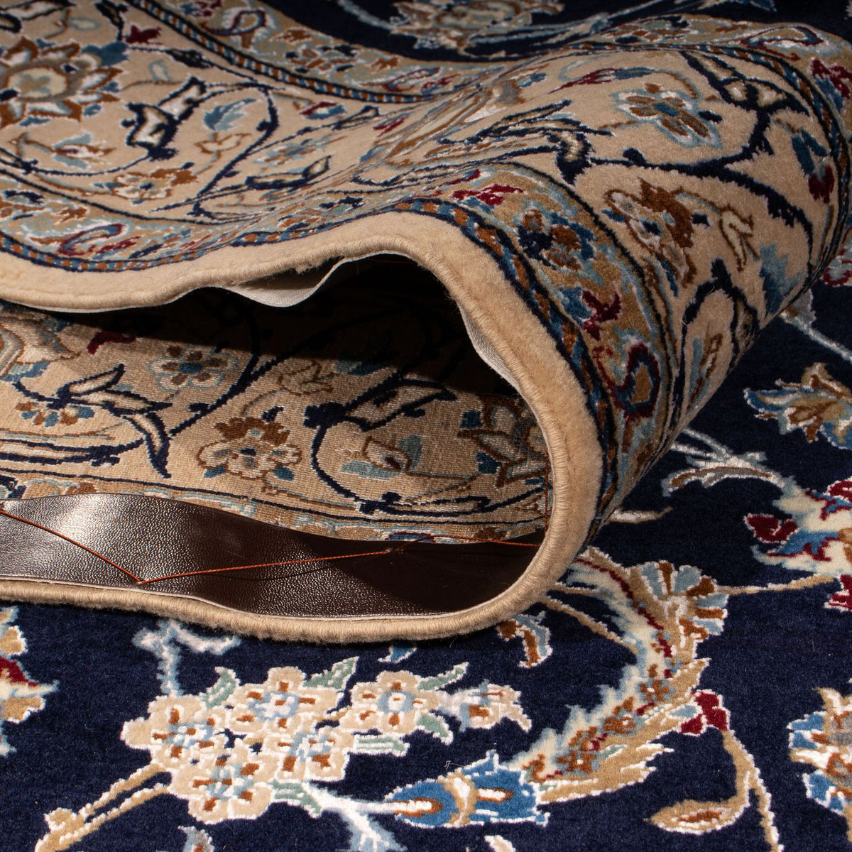 Alfombra Persa - Nain - Prima - 205 x 128 cm - azul oscuro