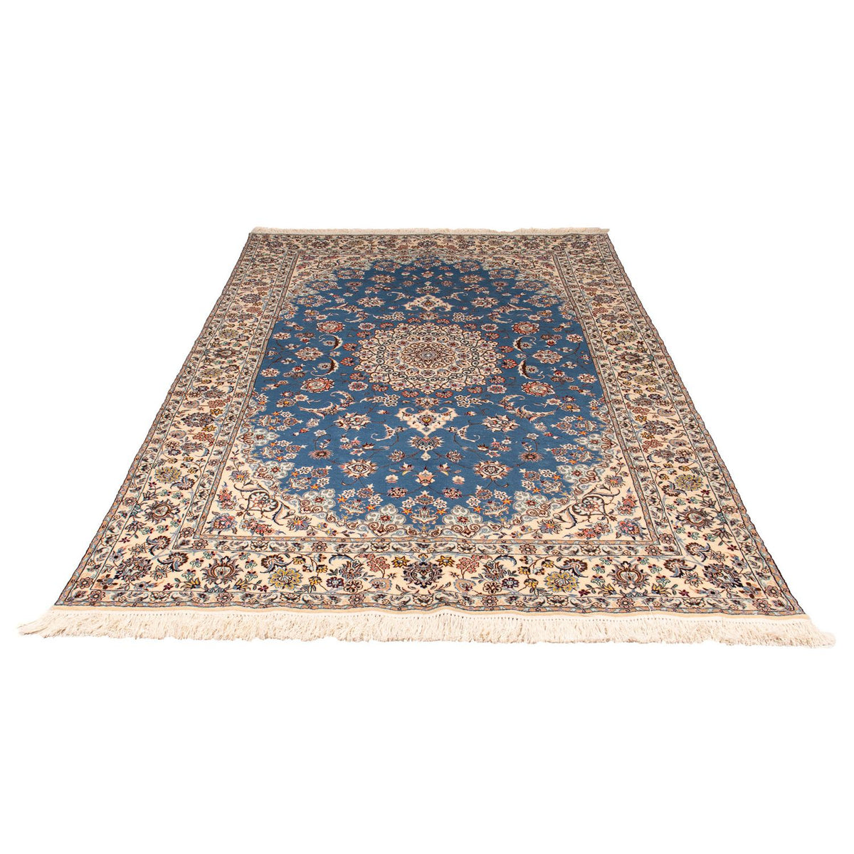 Alfombra Persa - Nain - Prima - 233 x 156 cm - azul oscuro