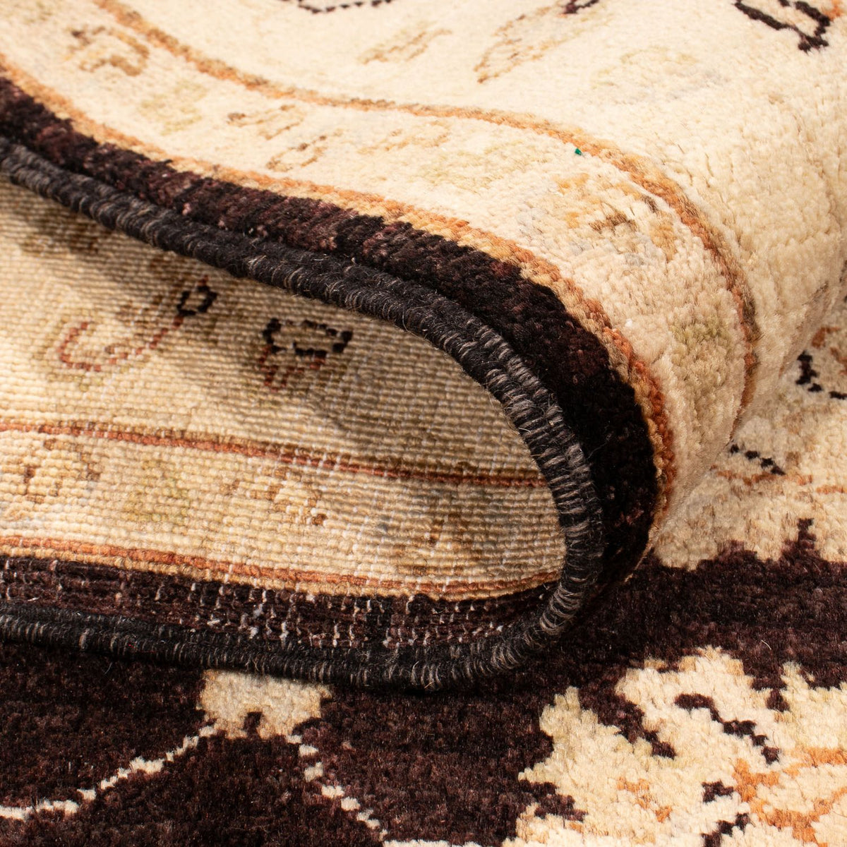 Alfombra Ziegler - 166 x 118 cm - marrón oscuro