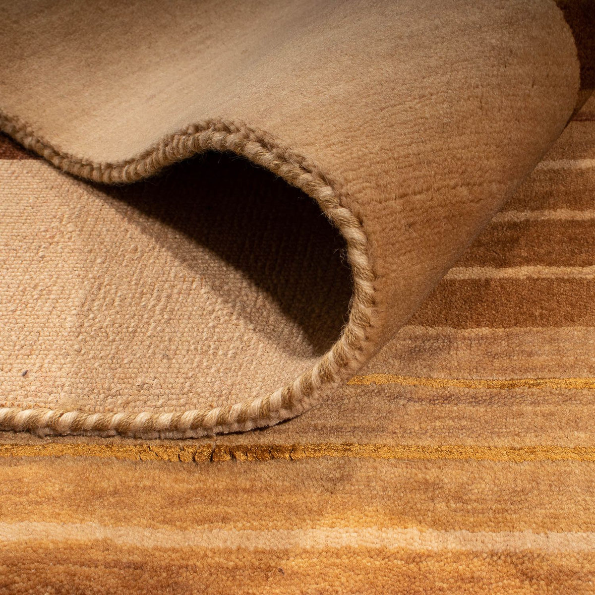 Alfombra Gabbeh - Softy - 169 x 121 cm - marrón claro