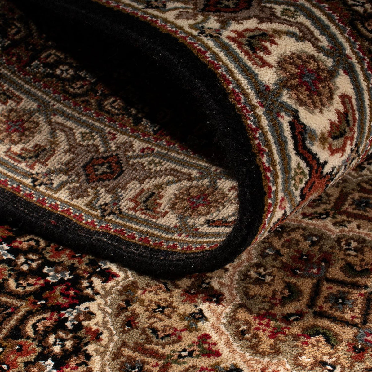 Alfombra de pasillo Alfombra persa - Tabriz - 353 x 79 cm - azul oscuro