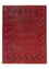 Alfombra afgana - Bukhara - 390 x 292 cm - rojo oscuro