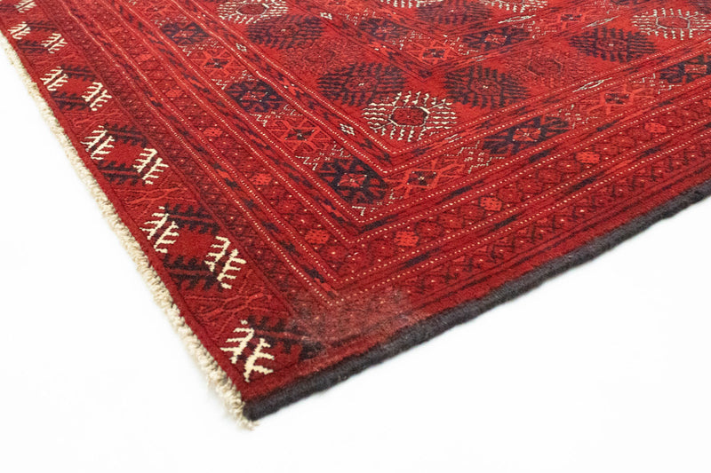 Alfombra afgana - Bukhara - 390 x 292 cm - rojo oscuro