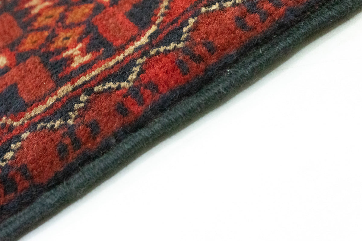 Alfombra de pasillo Alfombra afgana - Kunduz - 285 x 80 cm - rojo